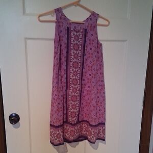 Wonder Nation Girls L (10/12) Pink and Purple Floral Dress